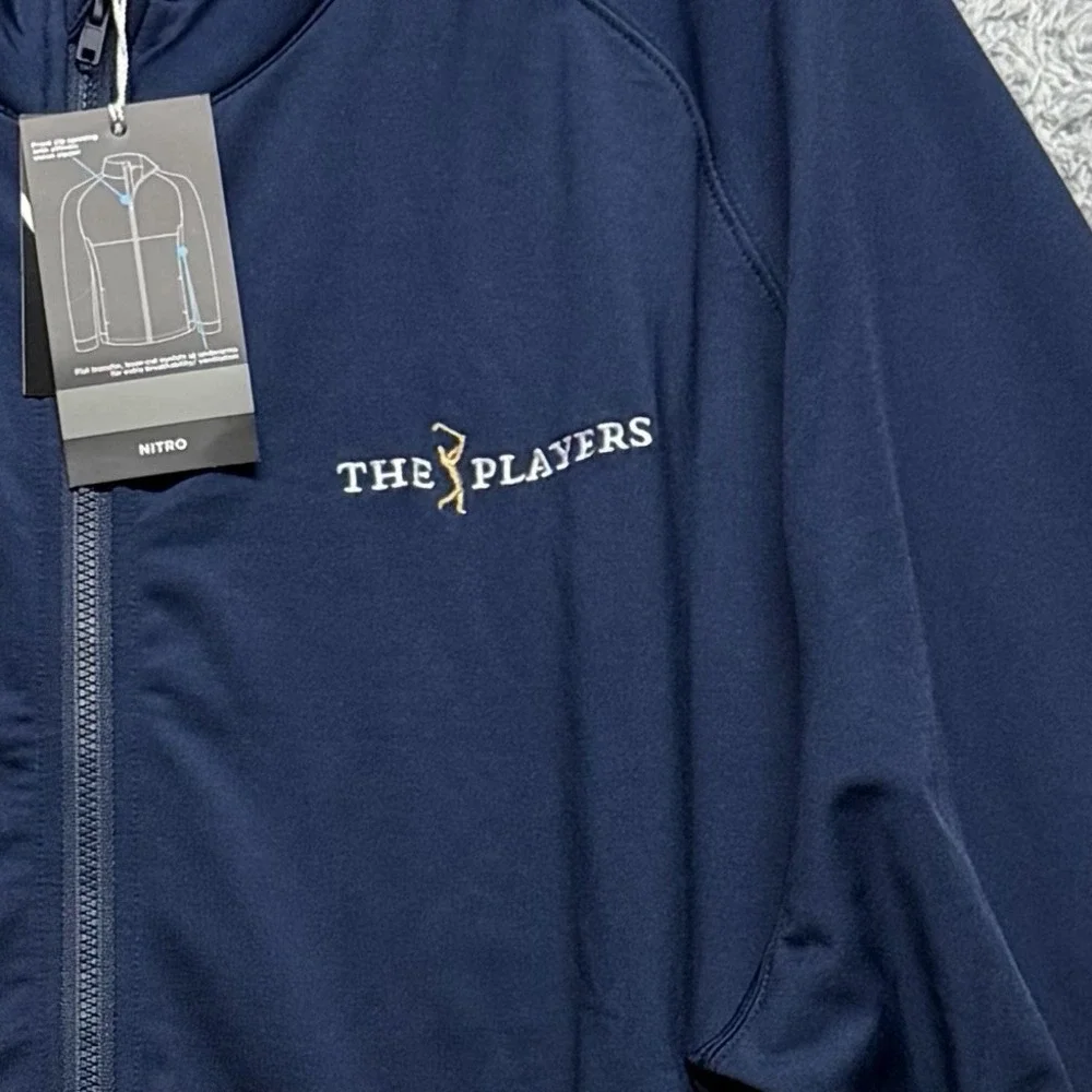 Levelwear The Players Nitro Navy Blue Jacket Mens 2XL Full Zip Fleece Lined New